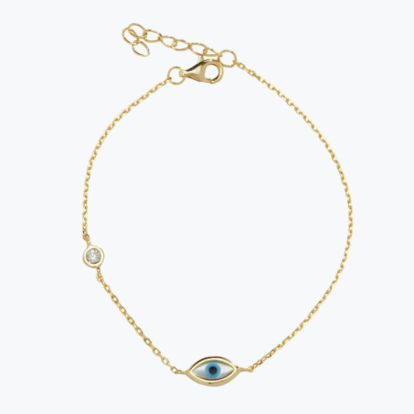 Good Eye Charm Bracelet | Gold