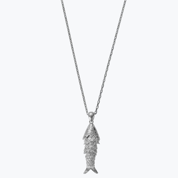 My Lucky Fish Necklace M | Silver