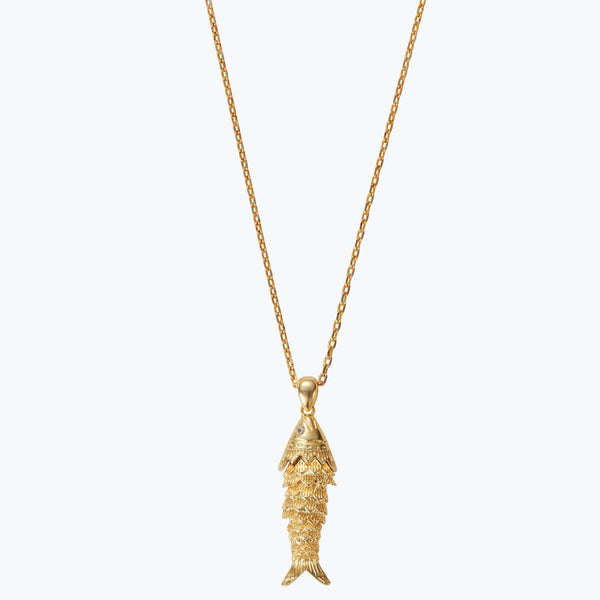 My Lucky Fish Necklace M | Gold
