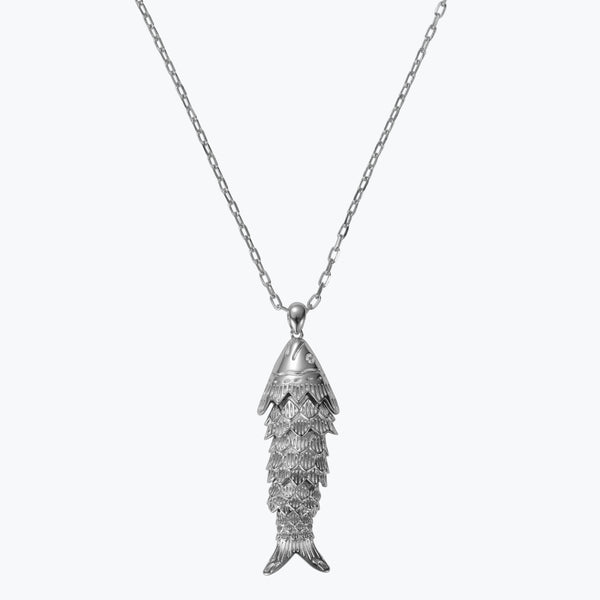 My Lucky Fish Necklace L | Silver
