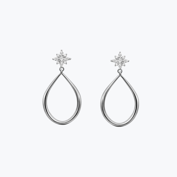 Lisbon Hoop Earrings | Silver