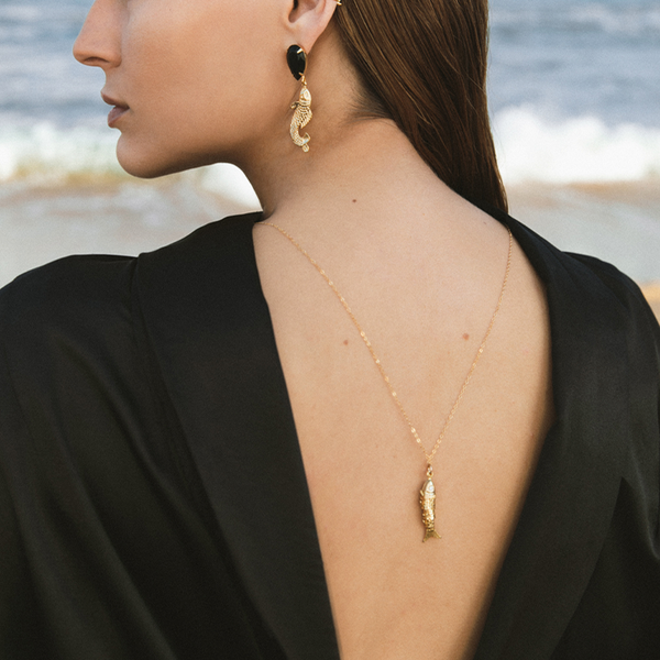 Pisces Necklace S | Gold