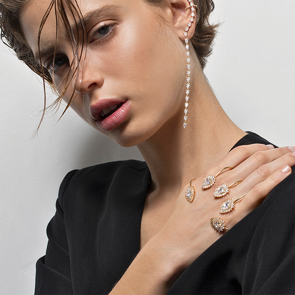 Big Crystal Drop Claw | Gold