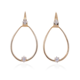 Crystal Sun Hoop Earrings