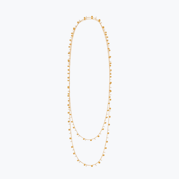 Aya Necklace Pearls | Gold