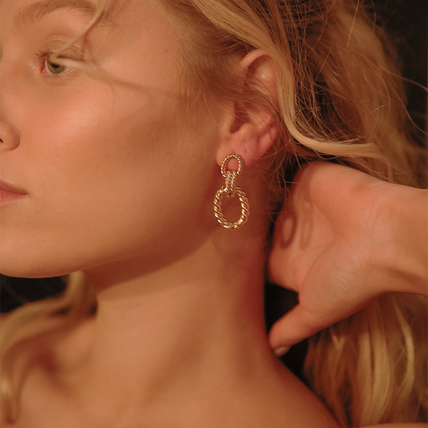 Rope Earrings | Silver