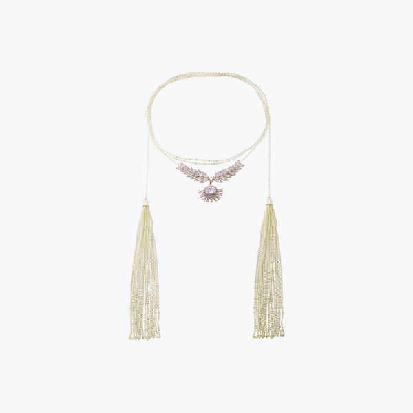 Citrine Necklace | Gold