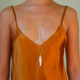 My Lucky Fish Necklace M | Gold