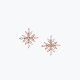 Crystal Cascading Earrings S | Gold