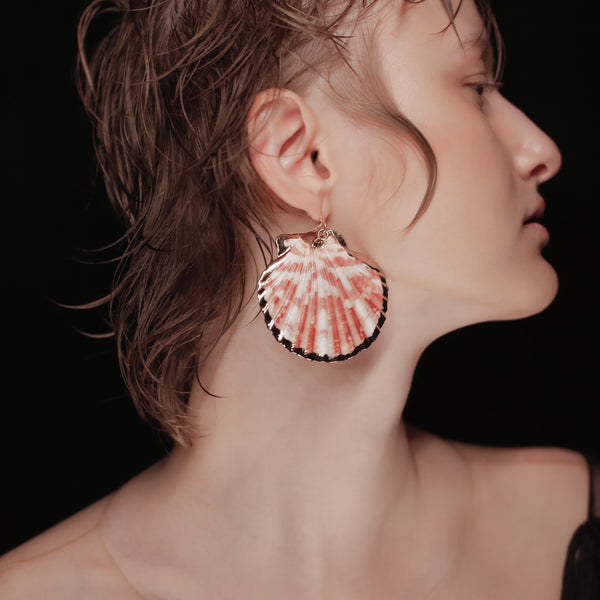 Lioness Sea Shell Earring