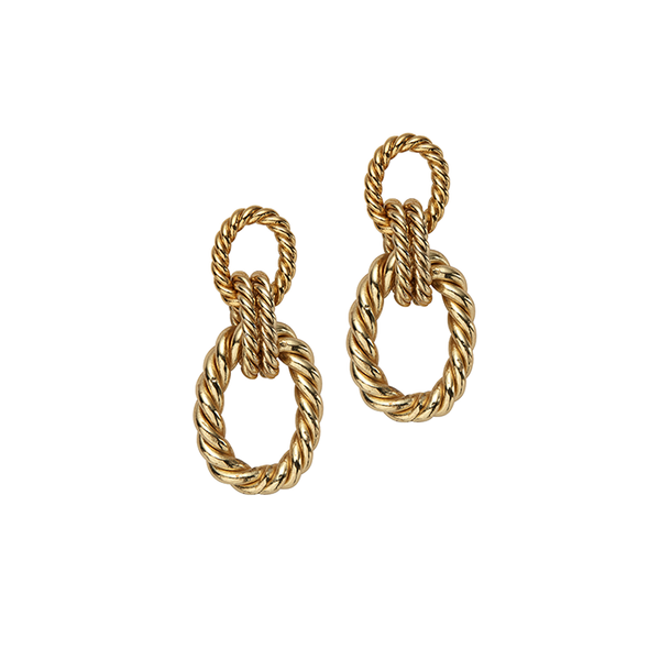 Rope Earrings | Gold
