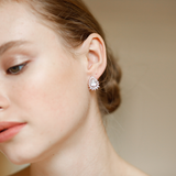 Big Crystal Drop Earrings | Silver