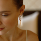 Topaz Earrings L | Silver