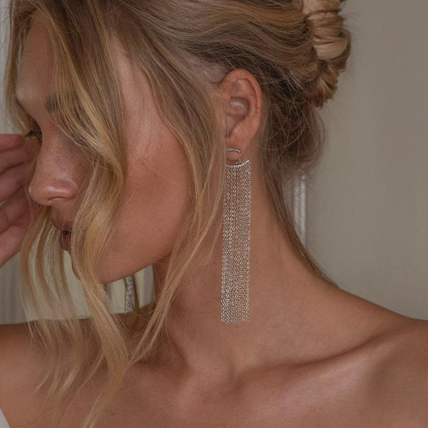 Amber Earrings | Silver