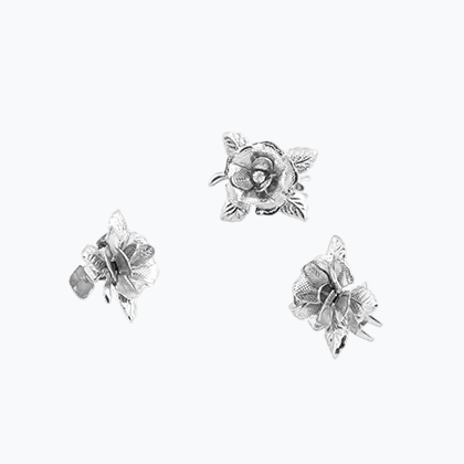 Rose Hair Studs
