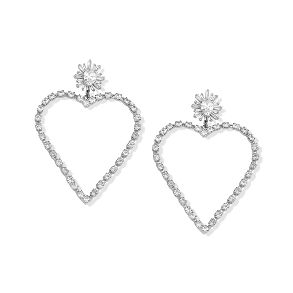 Amor Earrings L | Silver