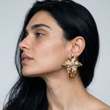 Iris Crystal Earrings | Silver