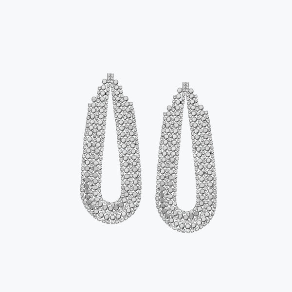Melody earrings L | Silver