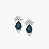 Cielo Earrings Dark Blue | Gold