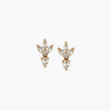 Lotus Drop Earrings | Silver