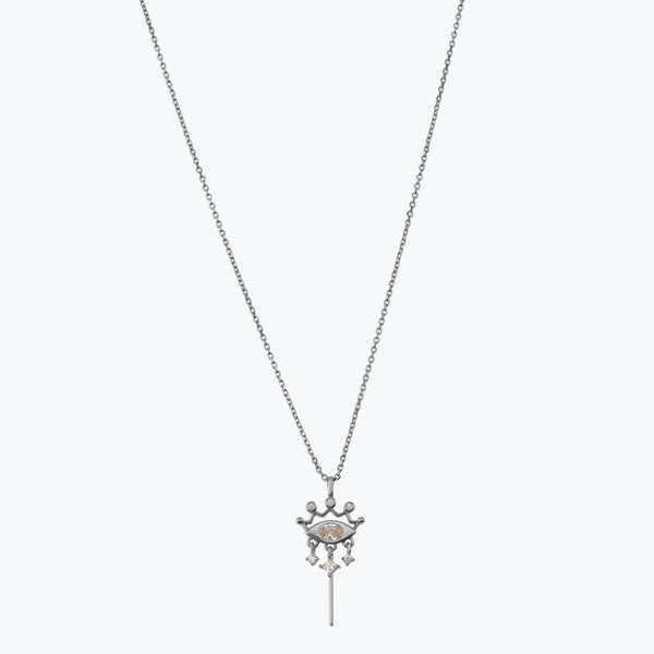 Open Eye Necklace | Silver