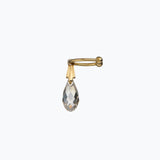 Crystal Tear Ear Cuff S | Gray