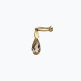 Crystal Tear Ear Cuff S | Champagne