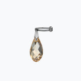 Crystal Tear Ear Cuff M | Champagne