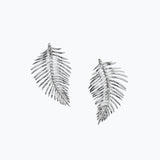 Mini Free Feather Earrings | Silver
