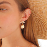 Cielo earrings Champagne | Gold