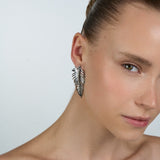 Mini Free Feather Earrings | Silver