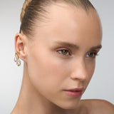 Crystal Tear Ear Cuff S | Gray