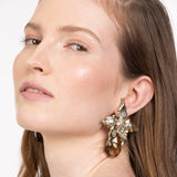 Iris Crystal Earrings | Silver