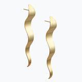 Wavy Earrings | Gold