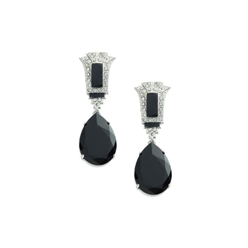 Black Drop Earrings