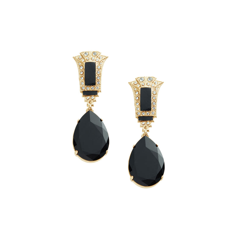 Black Drop Earrings