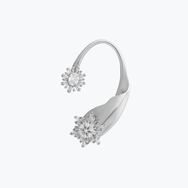 Sun Flare Ear Cuff | SIlver