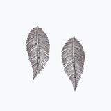 Free Feather Earrings -  Crystal | Silver