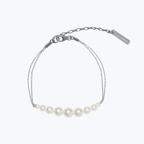 Rising Pearl Bracelet | Silver