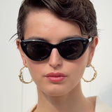 Nar Hoop Earrings L | Silver