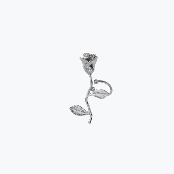 Wild Rose Ear Cuff | Silver