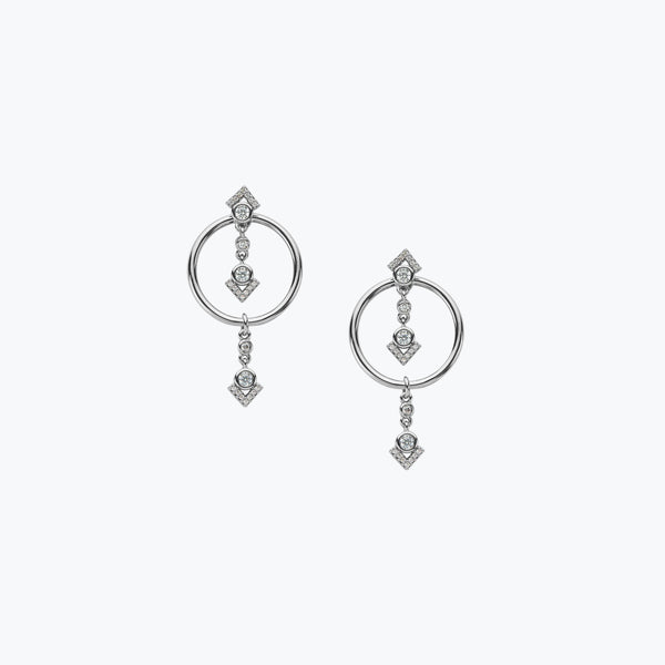 Orion Hoop Earrings | Silver