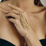 Free Feather Ring Bracelet