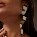 Wavy Earrings | Gold