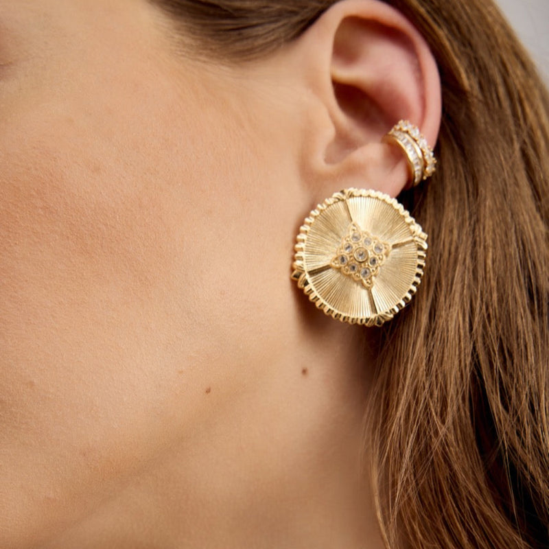 Solar Medallion Earrings