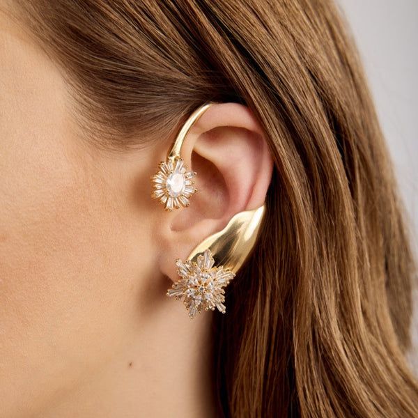 Sun Flare Ear Cuff | SIlver