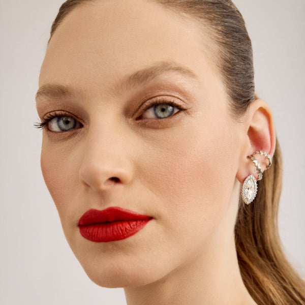 עגילי קריסטל לכלה