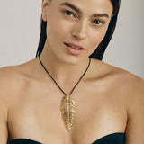 Free Feather Necklace | Gold