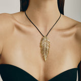 Free Feather Necklace | Gold
