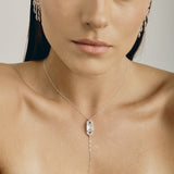 Stella Drop Necklace | Silver